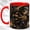Red, variant on Spellbook Witch Coffee Mug, Halloween Raven Mug, Ceramic 11 oz