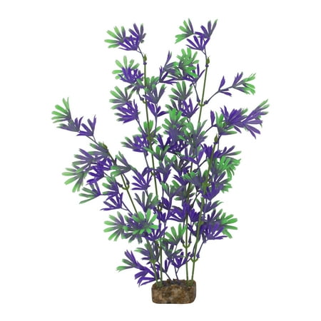 UPC: 0046798780595 | GloFish Plant Aquarium Décor Purple and Green Extra-Large Fluorescent Under Blue LED Light
