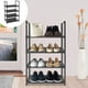 thumbnail image 5 of Organizador de Zapatero | Hierro Multicapa y Tela No Tejida | Diseño Moderno | Estructura Estable y Duradera | Para Entrada, Dormitorio, Hogar, Habitación | Negro | 1 unidad | 72×46×28cm, 5 of 6
