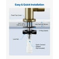 thumbnail image 2 of Stainless Steel Lead-Free Water Purifier Faucet, RO Filter Water Faucet with Solid Brass Valve Core, Anti-Rust & Durable Design for Kitchen Sink, Bar Counter, Cafe Shop, Brushed Gold Finish, 2 of 11