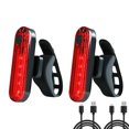 thumbnail image 2 of Bicicleta luz trasera USB recargable montar Led luz trasera 4 modos equipo de ciclismo, 2 of 9