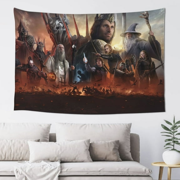 Tapestry Wall Blanket,The Lord Of The Rings Backdrop Poster Wall Hanging Room Decor For Dormitory Bedroom (60 X 40 Inches)