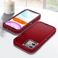 thumbnail image 5 of JTCASES for iPhone 11 Case, Shockproof Anti-drop PC Frame Anti-slip Strip Silicone Back Shell Rugged Anti-scratch for iPhone 11 (6.1" 2019) - Red, 5 of 8