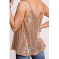 thumbnail image 3 of Apricot Spaghetti Strap Sequin Tank Top, 3 of 4