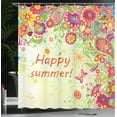 thumbnail image 4 of Ambesonne Floral Shower Curtain, Leaves Paisley, 69"Wx84"L, Multicolor, 4 of 5