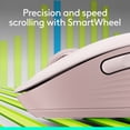 thumbnail image 3 of Logitech Signature M650 Wireless Mouse - for Small to Medium Sized Hands, 2-Year Battery, Silent Clicks, Customizable Side Buttons, Bluetooth, Rose, 3 of 12
