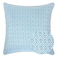 thumbnail image 5 of Jackie Turquoise Geometric Polyester 20 in. x 20 in. Throw Pillow, 5 of 5