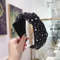 Pxiakgy headbands for women Women's Headband Fabric Hairband Head Wrap Hair Band Accessories Black One size