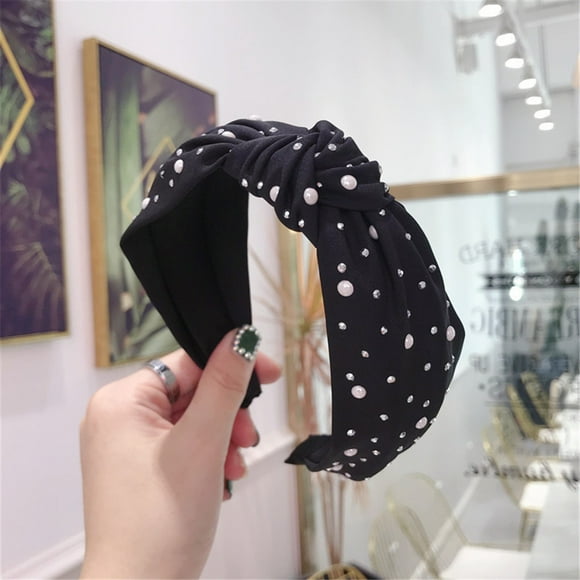 Black Headband for Women's Headband Fabric Hairband Head Wrap Hair Band Accessories