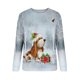 thumbnail image 4 of Pntutb, camisas informales de manga larga para mujer, sudadera de cuello redondo con estampado navideño, jersey de cuello redondo, tops tipo túnica Pntutb Pntutb-183, 4 of 5