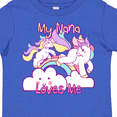 thumbnail image 4 of Inktastic My Nana Loves Me Unicorn Girls Toddler T-Shirt, 4 of 5