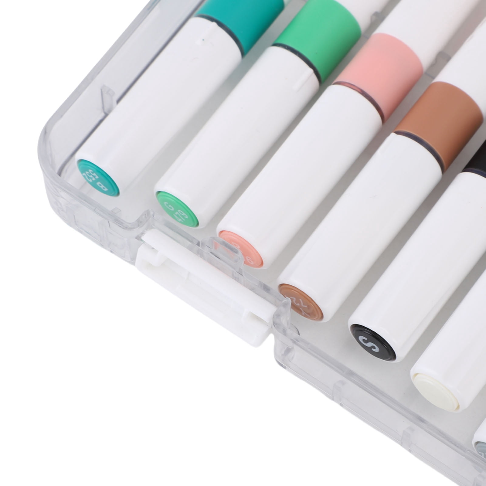 YAHHU 12 Colors Acrylic Paint Pen Set Direct Liquid Tip Art Markers for Rock Glass Wood Ceramic Canvas Crafting Projects White Rod Durable Assorted Multicolor