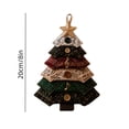 thumbnail image 3 of Layered Fabric Tree Ornament DIY Sewing Kit with Button & Hanging，8 Inch Christmas Tree Handmade Decor for Beginner Friendly Gift, 3 of 7
