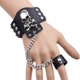 thumbnail image 2 of Pulsera de piel Punk Skull para hombre y mujer, 22 cm, 2 of 2