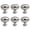 Chrome Polished, variant on 6 Pack 35mm Kitchen Cabinet Handles, Zinc Alloy Pigeon Eggs Pulls Kitchen Cabinet Hardware