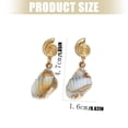 thumbnail image 5 of Lerpwige Elegant Conch Shell Dangle Earrings Hypoallergenically Zinc Alloy Accessories For Sensitive Skin Lightweight Jewelry, 5 of 7
