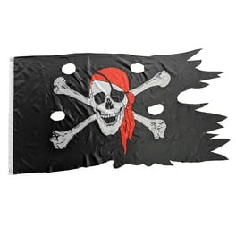 Skull Crossbones Jolly Roger Tattered Battle Garden Flag Halloween Pirate Decor Skull Crossbones Jolly Roger Tattered Battle Garden Flag Halloween Pirate Decor
