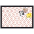 thumbnail image 2 of PinPix 24x16 Custom Cork Bulletin Board Ikat Grapefruit Poster Board Has a Fabric Style Canvas Finish, Framed in Ikat Grapefruit, by ArtToFrames (PinPix-1632), 2 of 5