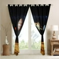 thumbnail image 4 of Space Theme Blackout Curtains Outer Space Curtains for Girls Boys Galaxy Window Curtains Solar System Bedroom Curtains Universe Themed Bedroom Decor Curtains for Teens Kids,2 Panels 38"Wx45"L, 4 of 5