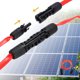 thumbnail image 4 of Uxcell 1 par de cable de conector plano para panel solar, 12AWG 1500V macho a hembra, cable de extensión solar para sistema fotovoltaico RV, negro y rojo 3.3 pies, 4 of 6