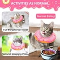 thumbnail image 4 of Pet Cone Collar Soft, Pet Recovery Collar for Wound Healing Cute Donut Adjustable Pet Cones to Stop Licking Comfortable Lightweight Neck Elizabethan Collars for Dogs and Cats After Surgery,L, 4 of 6