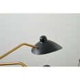 thumbnail image 3 of Living Design 5-Light Gold Iron Chandelier With Matte Black Iron Shades, 3 of 6