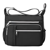 GASTROPOD 10 Pockets Crossbody Purses for Women Medium Pocketbooks Lightweight Ladies Satchel Bag Multi Pocket Shoulder Handbag Medium Crossbody Bags for Women