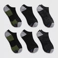 thumbnail image 2 of Hanes Premium Men's Performance Filament No Show Socks 6pk - Black, 6-12, 2 of 3