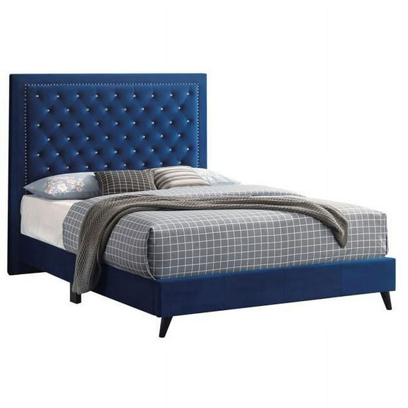 Glory Furniture G0609-KB-UP Navy Blue King Bed