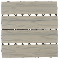 PBPBOX Waterproof Wood-Plastic Flooring Grey Plastic Wood 1Pack