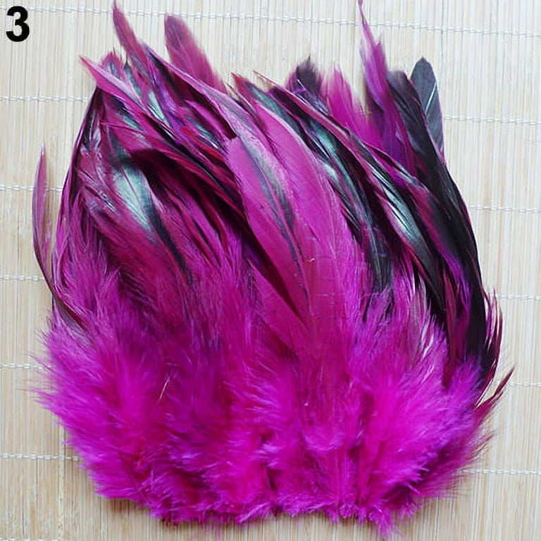 50Pcs 13-20cm Natural Beautiful Cock Rooster Tail Feathers for DIY