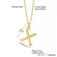 thumbnail image 7 of 18K Gold Plating Letters Pendant Women's Stainless Steel Chain Necklace 40+5cm, 7 of 7