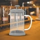 thumbnail image 5 of Cafetera de vidrio de borosilicato con hervidor de filtro de malla fina, émbolo de café expreso de 800ml, resistente al calor, de alto grado para Soledad  Hervidor de café, 5 of 7