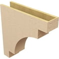thumbnail image 5 of 6"W x 24"D x 24"H Thin Mediterranean Rough Cedar Woodgrain TimberThane Corbel, Primed Tan, 5 of 6