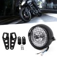 thumbnail image 2 of Headlight Grill Kit, White Light Headlamp Cover Set  For Motorcycles, 2 of 8