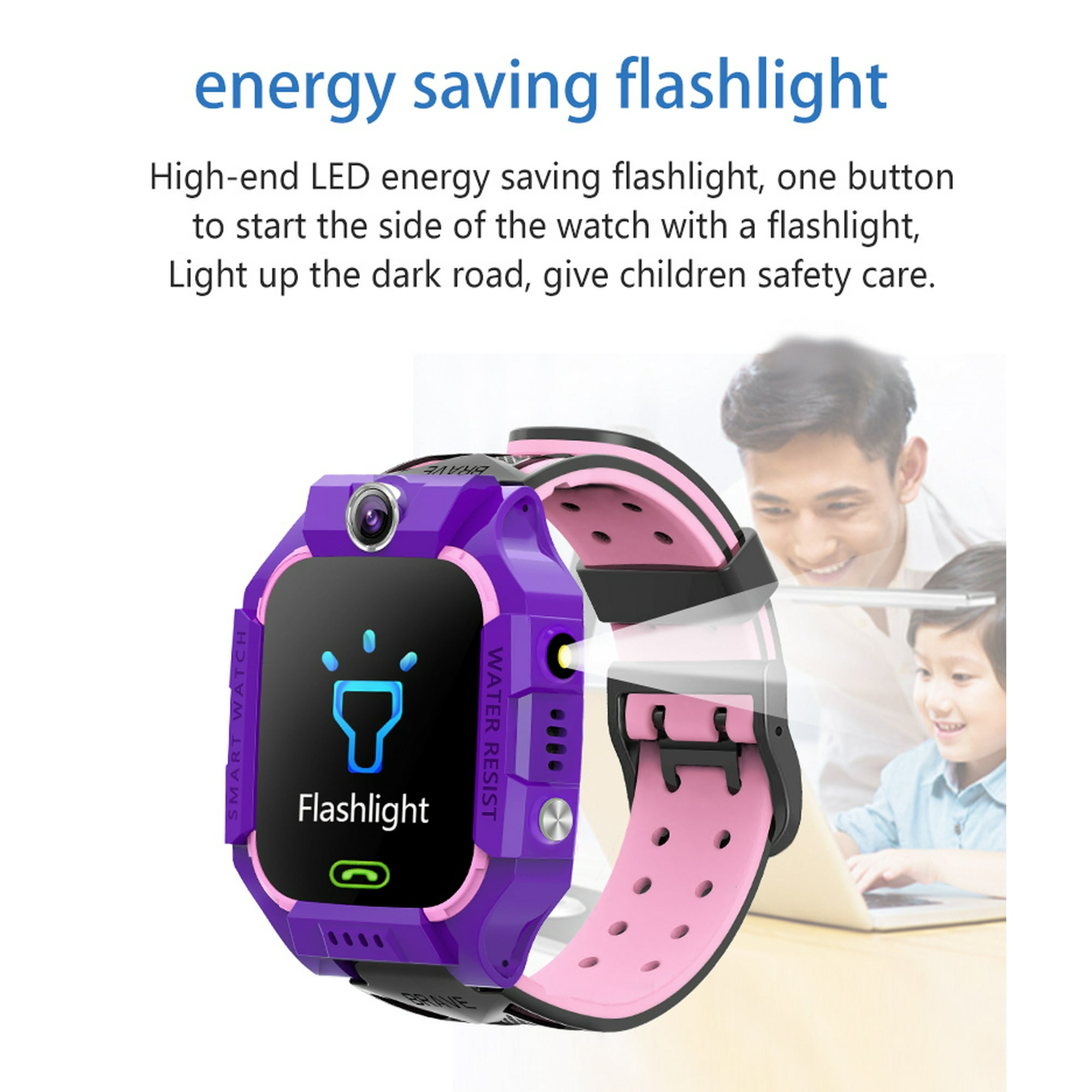 Z6 Children s Phone Watch GPS Flip rotation Location Kids Smartwatch Multifunctions Watch Walmart