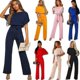 thumbnail image 1 of Womens Jumpsuit Casual Wide Legs Ladies Evening Party Long Playsuit, 1 of 5