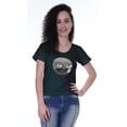 thumbnail image 3 of Moomaya Womens Short Sleeve T-shirt w/ Round Neck Sequin Patch Casual Fit Tops - 3S, 3 of 7