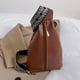 thumbnail image 4 of Riñonera Bolso Mujer Casual Cintura Vintage Sólido Pecho Regalos para Amigas Marrón, 4 of 9