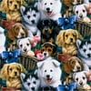 David Textiles Valentine's Puppies - 44"