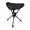 black, variant on Thickened Aluminum 360° Swivel Tripod Folding Stool 270lbs Load Ultralight Portable for Camping Fishing Hiking