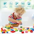 thumbnail image 4 of Rompecabezas Montessori de madera para niños juguetes educativos de aprendizaje juegos de desarrollo 1 2 3 años bloques de forma geométrica rompecabezas iq, 4 of 4