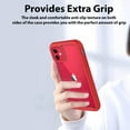 thumbnail image 5 of CellEver Clear Full Body Case for iPhone 11, Heavy Duty Protection with Anti-Slip TPU Bumper and [2 Tempered 9H Glass Screen Protectors] Shockproof Transparent Phone Cover 6.1 Inch (Red), 5 of 7