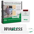 thumbnail image 1 of Smart Caregiver Wireless Bed Pad Alarm System with Weight Sensor Pad for Fall Prevention | 10" x 30" Alarm Pad for Bed Alerts Medical Caregiver | Cordless Bed Alarm with Up to 3, 1 of 7