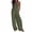 #01 Army Green 【Mix & Match: Stock Up on Your Favorite Colors】, variant on Women Soft Cotton Blend Sleeveless Suspender Jumpsuit, Wide Leg Romper with Pockets, Loose Fit with Easy Wear, Everyday Essential Casual | TruHer,Army Green L