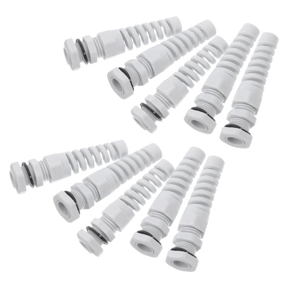 Raindrops 10 Pcs Raccord de Cordon en Nylon Blanc Presse-Agrafes Industriel avec Installation Rapide pour Usage Domestique