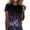Purple, variant on Plus Size Summer Clothes for Women Fashion Casual Ggradient Sequin Print Round Neck Loose T Shirt Top Ladies Workout Tees Womens Casual V Neck Shirts Long Sleeve Top Cool Blue 2XL
