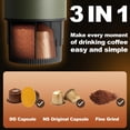thumbnail image 3 of Portable Espresso Maker, 3 in 1 Coffee Maker Set with Carrying Bag and Coffee Stand, Coffee Machine Works with Ground Coffee & Capsule Pod, Self-Heating Brewer with USB-C for Travel, Hiking, Office, 3 of 8