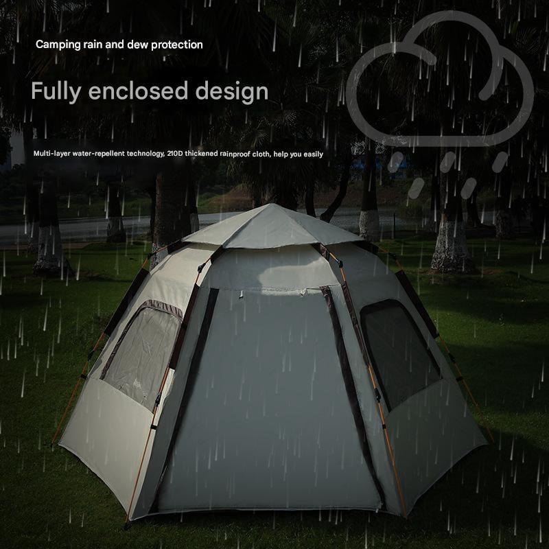 KFeng Inflatable Camping Tent for 4-8 People,Portable Family Tent with Instant Setup&Sun Protection
