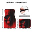 thumbnail image 5 of Zufioo Minimalist Skull Red Print Car Floor Mats Four-piece Set, Car Interior Accessories - Corrosion-resistant, Non-Slip, Suitable for Cars, Trucks, Vans, 5 of 7
